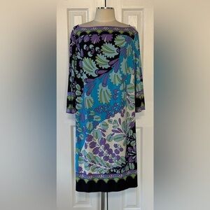 Dressbarn Abstract Print Shift Dress – Size 20W